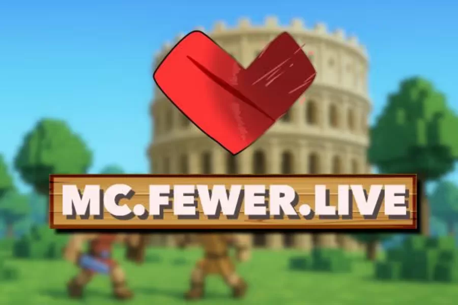 FewerMC Minecraft server promo, clipping by Amplify Media